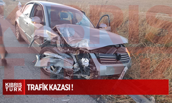 Girne-Lefkoşa Anayolu üzerinde trafik kazası !