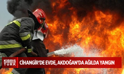 Cihangir’de evde, Akdoğan’da ağılda yangın