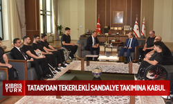Tatar, Vakıflar Tekerlekli Sandalye Basketbol Takımı’nı kabul etti