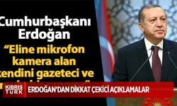 Cumhurbaşkanı Erdoğan: "Eline mikrofon kamera alan kendini gazeteci ve muhabir sanıyor"