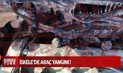 Park halinde olup çalışır vaziyette bulunan bir araçta yangın !