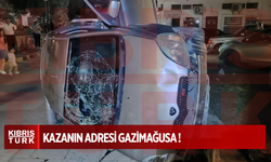 GAZİMAĞUSA'DA TRAFİK KAZASI