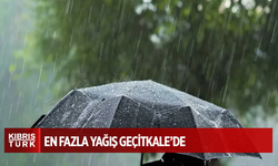 En fazla yağışın metrekareye 15 kg ile Geçitkale’de kaydedildiğini belirtti