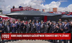 Kıbrıs Barış Harekatı gazileri TEKNOFEST KKTC'yi ziyaret etti