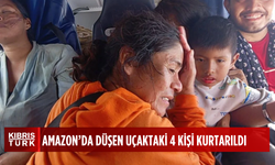 Amazon'da bataklığa düşen uçaktaki 1'i çocuk 4 kişi kurtarıldı