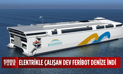 Dünyanın en büyük elektrikli feribotu denize indi