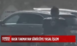 Koruyucu başlık takmayan motosiklet sürücüsü aleyhinde yasal işlem başlatıldı