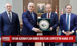 Cumhurbaşkanı Tatar, Azerbaycan Kıbrıs Dostluk Cemiyeti Başkanı ve beraberindeki heyeti kabul etti