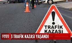 Üç trafik kazası… İki yaralı...