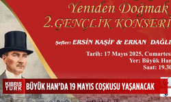 “Atatürk’le Yeniden Doğmak Gençlik Konseri” cumartesi akşamı Büyük Han'da...