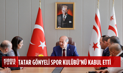 Tatar, Gönyeli Spor Kulübü Başkanı Baştaş ve Yönetim Kurulu'nu kabul etti