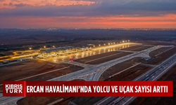 Ercan Havalimanı’nda yolcu sayısı yüzde 18.87, uçak sayısı ise yüzde 21.77 arttı