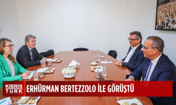 CTP Genel Başkanı Erhürman Avrupa Komisyonu yetkilisi Bertezzolo ile görüştü