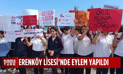 Erenköy Lisesi’nde eylem...