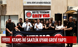 KTAMS, Sosyal Hizmetler Dairesi’nin tüm birimlerinde iki saatlik uyarı grevi yaptı…