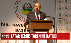 Tatar, Sivil Savunma Teşkilat Başkanlığı Gazimağusa Bölge Müdürlüğü'nün terhis törenine katıldı