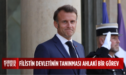 Macron, Filistin devletinin tanınmasının "ahlaki bir görev" olduğunu belirtti
