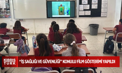 İlkokul öğrencilerine “iş sağlığı ve güvenliği” konulu animasyon film gösterimi yapıldı