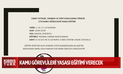 HAKSEN, Kamu Görevlileri Yasası eğitimi verecek