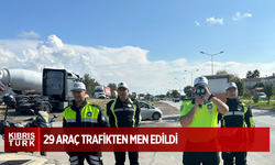 Trafik denetimlerinde 284 sürücü rapor edildi