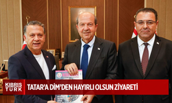 Cumhurbaşkanı Ersin Tatar’a Dim’den hayırlı olsun ziyareti
