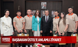 Başbakan Üstel, Esin Leman Lisesi öğretmen ve öğrencilerini kabul etti