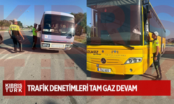 POLİS GAZİMAĞUSA'DA KAMU İŞLETME İZİNLİ ARAÇLARI DENETLEMEYE DEVAM EDİYOR