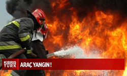 Seyir halindeki araçta yangın