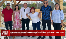 Fenerbahçeliler Derneği’nden Lefkoşa Özel Eğitim ve İş Eğitim Okulu’na destek