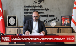 Sadıkoğlu'ndan Atlas'ı arama çalışmalarına katılanlara teşekkür