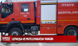 Lefkoşa ve Mutluyaka’da yangın