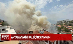 Antalya tarihi Kaleiçi'nde yangın