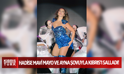 Hadise Mavi Mayo ve Ayna Şovuyla Kıbrıs’ı Salladı