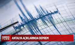 Antalya açıklarında deprem