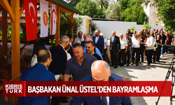 Üstel, UBP Genel Merkezi’nde partililerle bayramlaştı