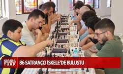 86 satranççı İskele’de buluştu