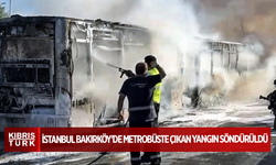İstanbul Bakırköy'de metrobüste çıkan yangın söndürüldü