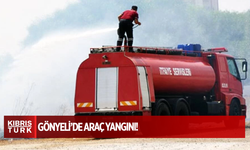 Gönyeli’de araç yangını!