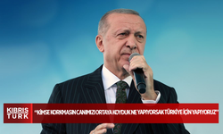 Cumhurbaşkanı Erdoğan: Kimse korkmasın canımızı ortaya koyduk ne yapıyorsak Türkiye için yapıyoruz