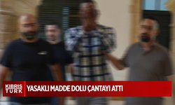 22 paket yasaklı madde dolu çantayı sokağa attı