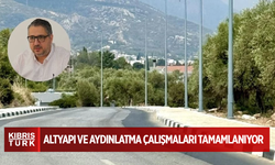 Ozanköy–Çatalköy yolu boyunca altyapı ve aydınlatma çalışmaları tamamlanıyor