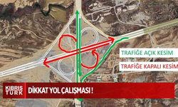 Lefkoşa Kuzey Çevre yolu Girne Köprülü Kavşağı'nda yol çalışması trafiğe kapatılıcak