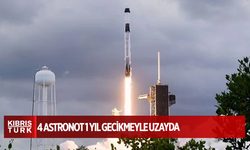 4 astronot 1 yıl gecikmeyle uzayda