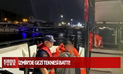 İzmir'de gezi teknesi battı: Üç kişi kurtarıldı
