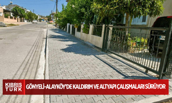 Gönyeli-Alayköy’de Kaldırım ve Altyapı Çalışmaları Sürüyor