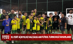 10. Ferit Açıkyıldız halı saha anı futbol turnuvası tamamlandı