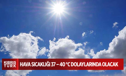 Hava sıcaklığı 37 – 40 °C dolaylarında olacak