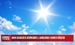 Hava sıcaklığı iç kesimlerde 5, sahillerde 4 derece düşecek