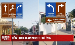 Ramadan Cemil Meydanı yön tabelaları monte ediliyor