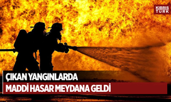 Ülkede iki farklı noktada çıkan yangında maddi hasar meydana geldi
